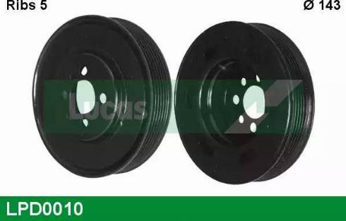 Lucas Engine Drive LPD0010 - Belt Pulley, crankshaft autospares.lv