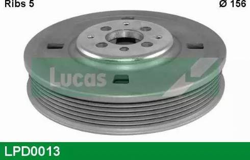 Lucas Engine Drive LPD0013 - Belt Pulley, crankshaft autospares.lv