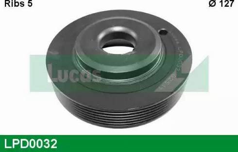 Lucas Engine Drive LPD0032 - Belt Pulley, crankshaft autospares.lv