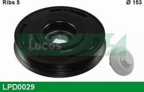 Lucas Engine Drive LPD0029 - Belt Pulley, crankshaft autospares.lv