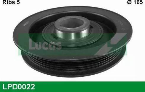 Lucas Engine Drive LPD0022 - Belt Pulley, crankshaft autospares.lv