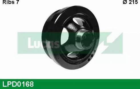 Lucas Engine Drive LPD0168 - Belt Pulley, crankshaft autospares.lv