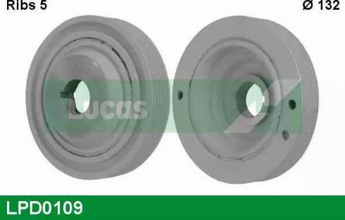 Lucas Engine Drive LPD0109 - Belt Pulley, crankshaft autospares.lv