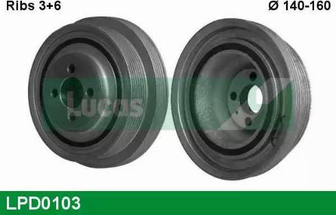 Lucas Engine Drive LPD0103 - Belt Pulley, crankshaft autospares.lv