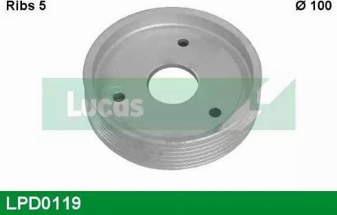 Lucas Engine Drive LPD0119 - Pulley, power steering pump autospares.lv