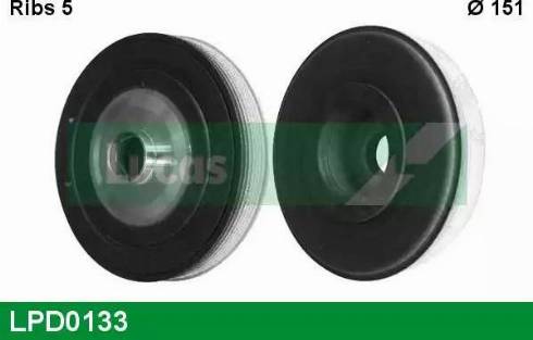 Lucas Engine Drive LPD0133 - Belt Pulley, crankshaft autospares.lv