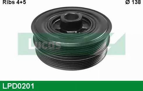 Lucas Engine Drive LPD0201 - Belt Pulley, crankshaft autospares.lv