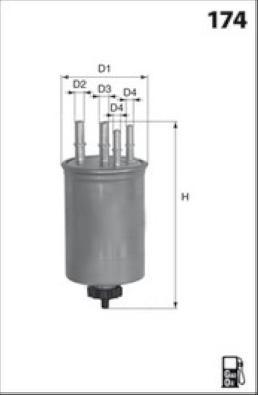 Lucas Filters LFDF296 - Fuel filter autospares.lv