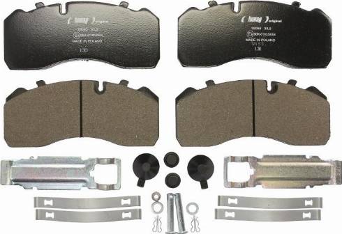 Lumag 29095 00 901 10 - Brake Pad Set, disc brake autospares.lv