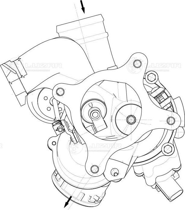 Luzar LAT 1848 - Pressure converter, turbocharger autospares.lv