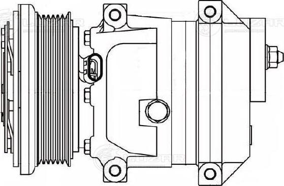 Luzar LCAC 0576 - Compressor, air conditioning autospares.lv