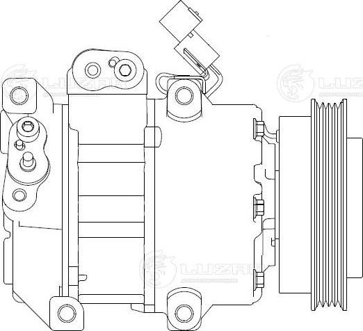 Luzar LCAC 0851 - Compressor, air conditioning autospares.lv