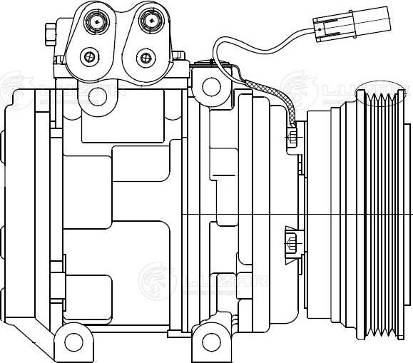 Luzar LCAC0880 - Compressor, air conditioning autospares.lv