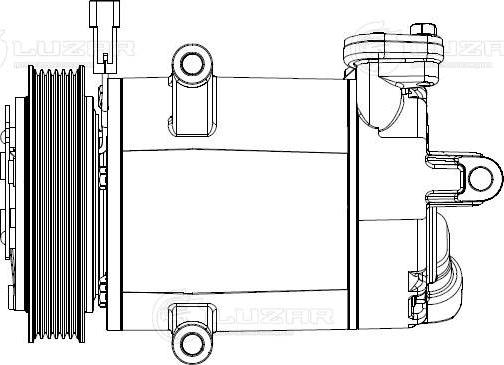 Luzar LCAC1690 - Compressor, air conditioning autospares.lv