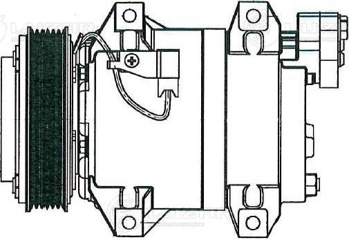 Luzar LCAC 1093 - Compressor, air conditioning autospares.lv