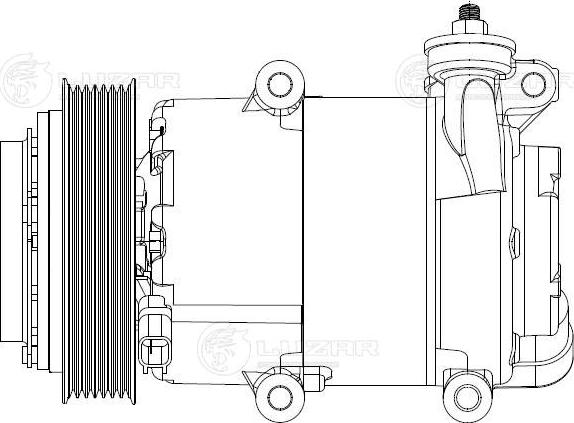 Luzar LCAC1089 - Compressor, air conditioning autospares.lv
