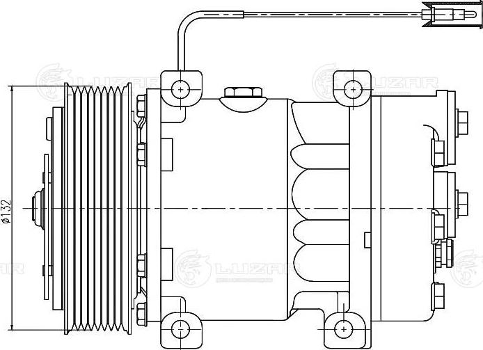 Luzar LCAC 1026 - Compressor, air conditioning autospares.lv