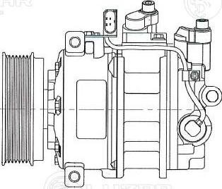 Luzar LCAC 1858 - Compressor, air conditioning autospares.lv