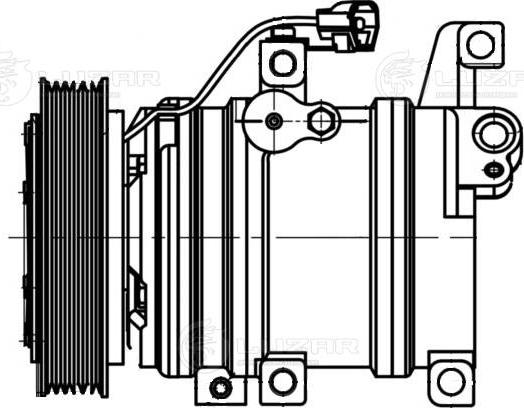 Luzar LCAC2515 - Compressor, air conditioning autospares.lv