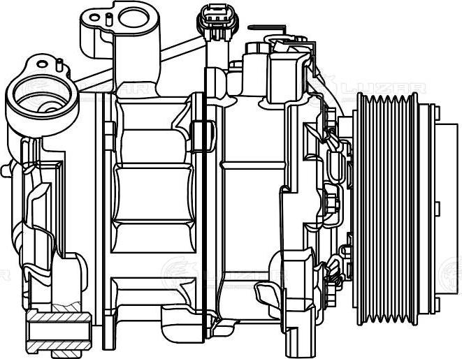 Luzar LCAC 2684 - Compressor, air conditioning autospares.lv