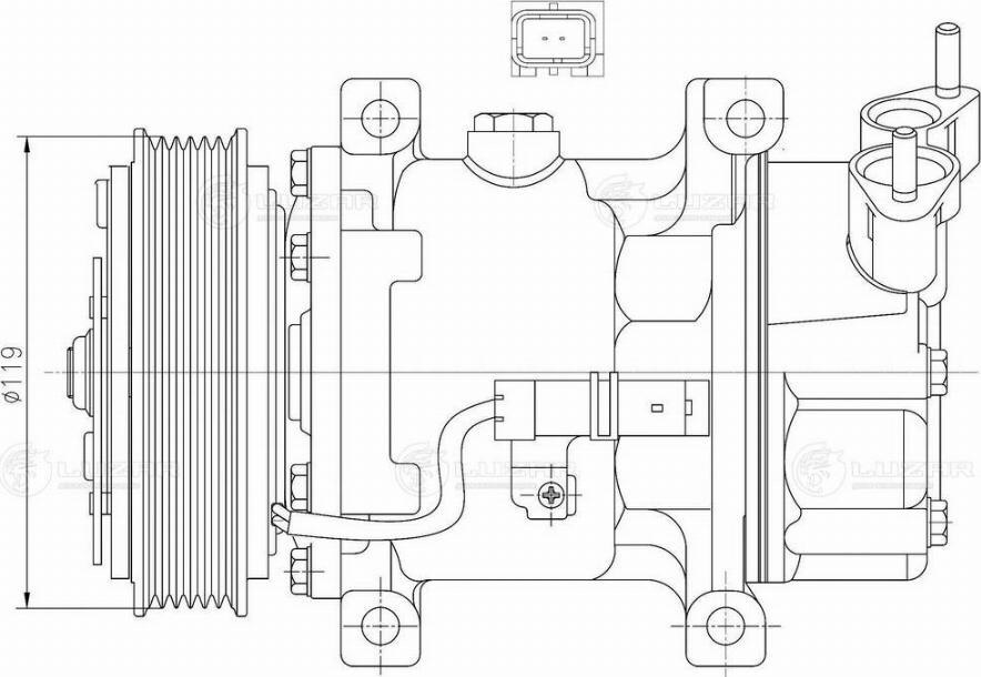 Luzar LCAC 2026 - Compressor, air conditioning autospares.lv