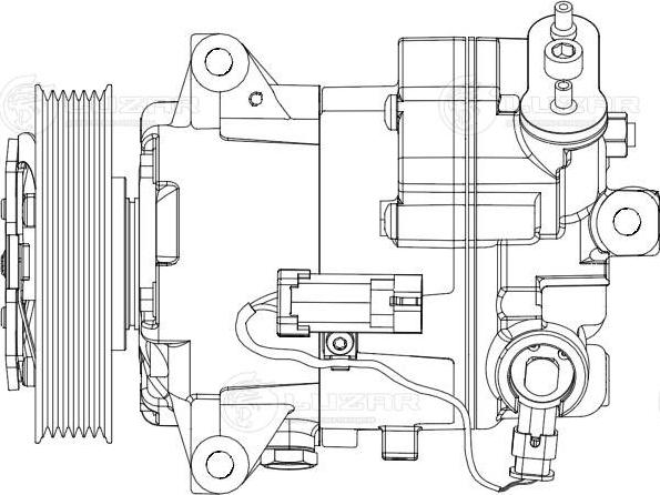 Luzar LCAC 2108 - Compressor, air conditioning autospares.lv