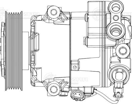 Luzar LCAC 2107 - Compressor, air conditioning autospares.lv