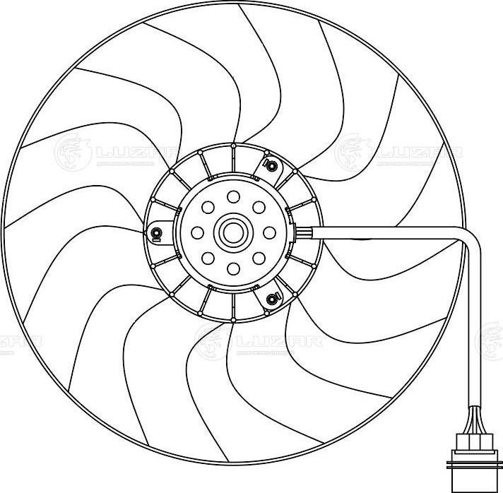 Luzar LFc 1805 - Fan, radiator autospares.lv