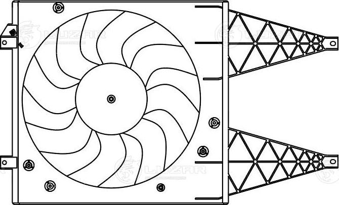 Luzar LFK 1805 - Fan, radiator autospares.lv