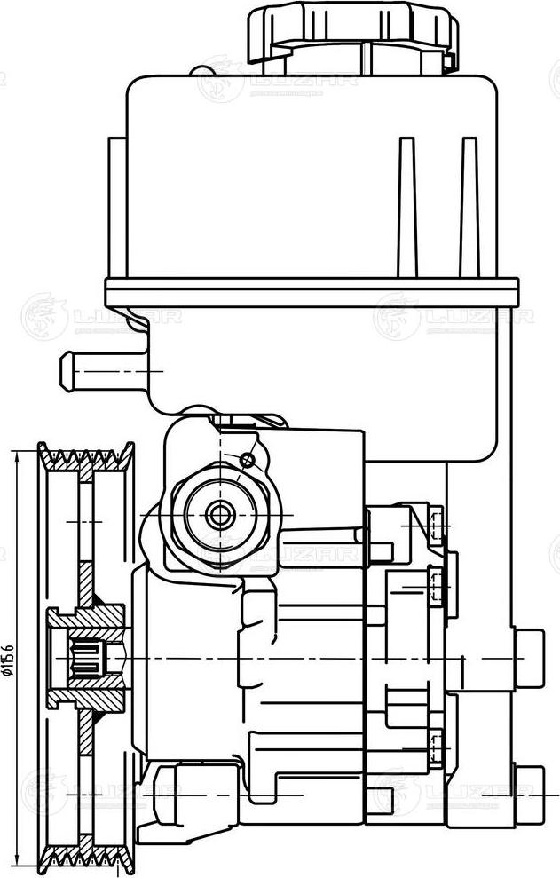 Luzar LPS 1507 - Hydraulic Pump, steering system autospares.lv