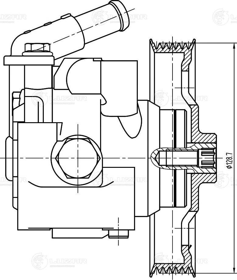 Luzar LPS 1006 - Hydraulic Pump, steering system autospares.lv