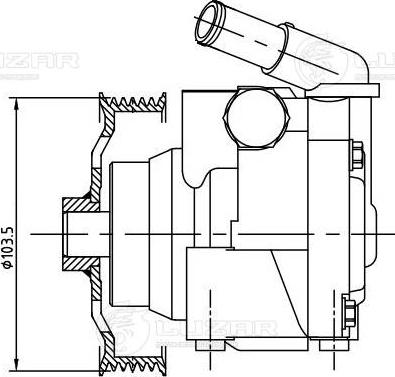 Luzar LPS 1007 - Hydraulic Pump, steering system autospares.lv