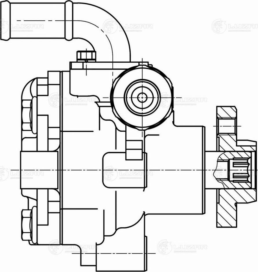 Luzar LPS 1806 - Hydraulic Pump, steering system autospares.lv