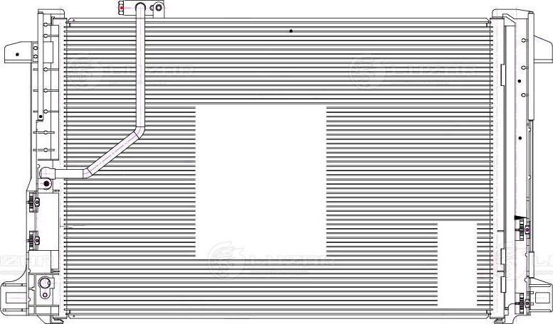 Luzar LRAC 1512 - Condenser, air conditioning autospares.lv