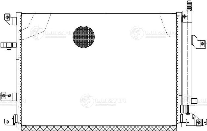 Luzar LRAC 1056 - Condenser, air conditioning autospares.lv