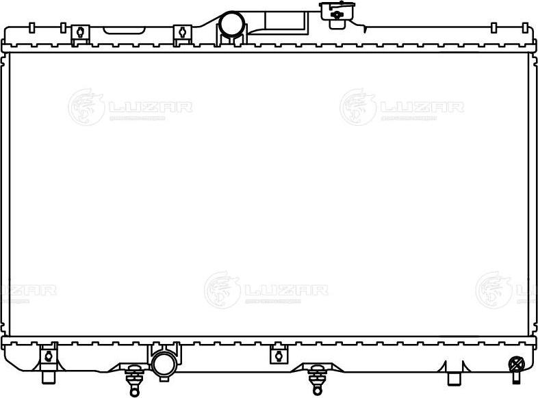 Luzar LRc 1911 - Radiator, engine cooling autospares.lv