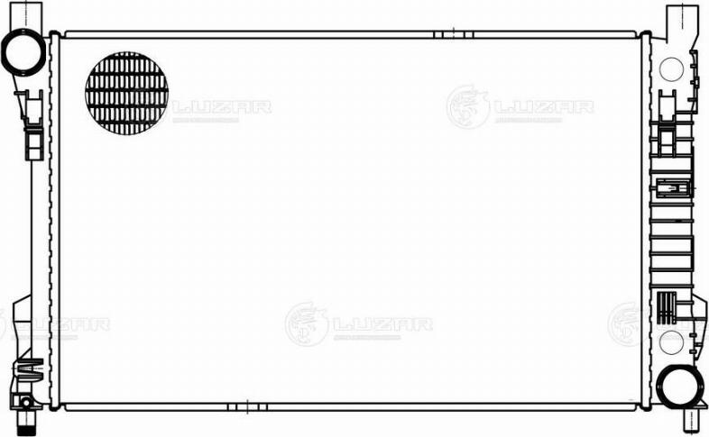 Luzar LRc 1503 - Radiator, engine cooling autospares.lv