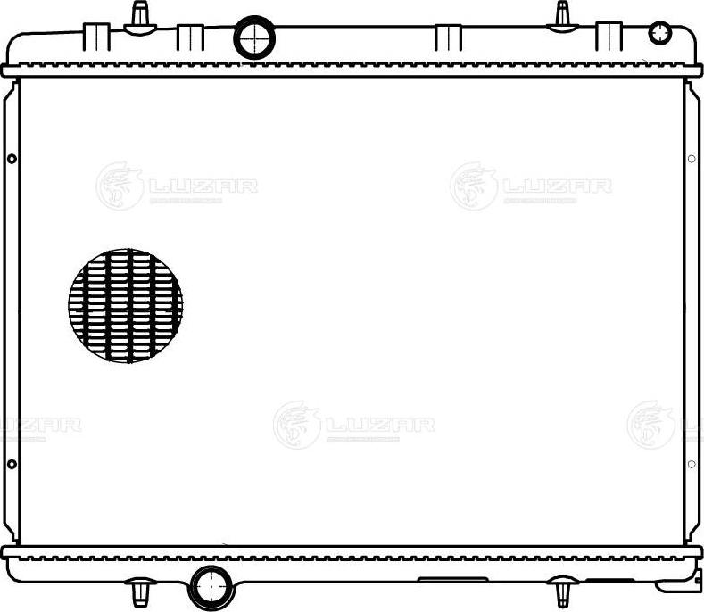 Luzar LRc 20W2 - Radiator, engine cooling autospares.lv