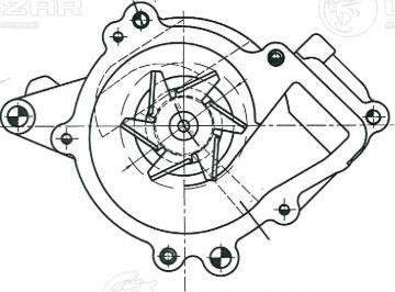 Luzar LWP 0544 - Water Pump autospares.lv