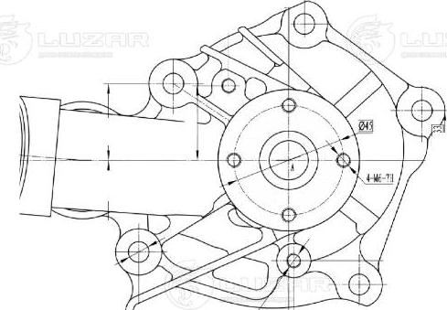 Luzar LWP 1120 - Water Pump autospares.lv