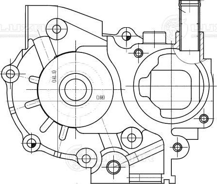 Luzar LWP 2228 - Water Pump autospares.lv