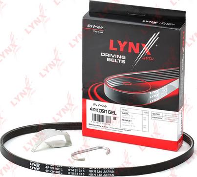 LYNXauto 4PK0916EL - V-Ribbed Belt autospares.lv