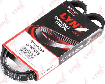 LYNXauto 4PK0913 - V-Ribbed Belt autospares.lv