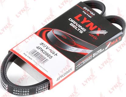 LYNXauto 4PK0985 - V-Ribbed Belt autospares.lv