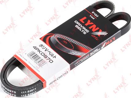 LYNXauto 4PK0970 - V-Ribbed Belt autospares.lv