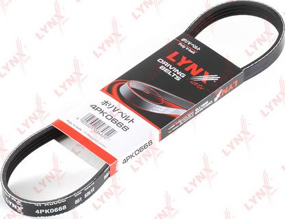 LYNXauto 4PK0668 - V-Ribbed Belt autospares.lv