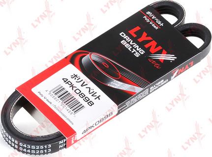 LYNXauto 4PK0898 - V-Ribbed Belt autospares.lv