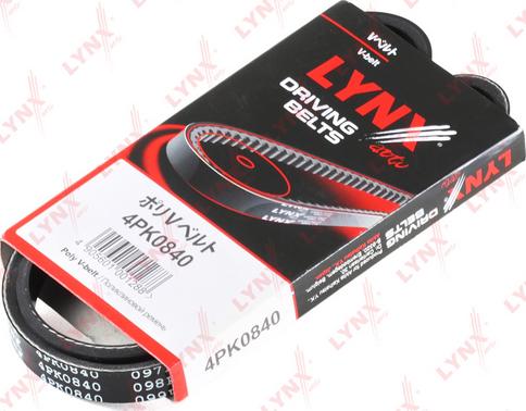 LYNXauto 4PK0840 - V-Ribbed Belt autospares.lv