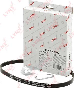 LYNXauto 4PK0843EL - V-Ribbed Belt autospares.lv