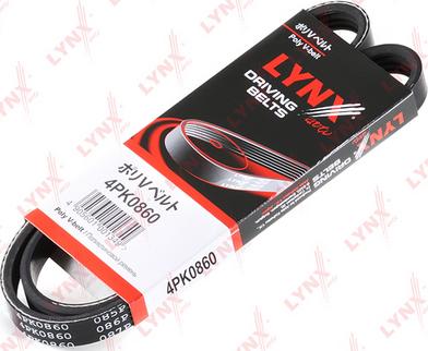 LYNXauto 4PK0860 - V-Ribbed Belt autospares.lv